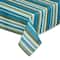Beachy Stripe Print Outdoor Tablecloth with Zipper, 60" x 84"